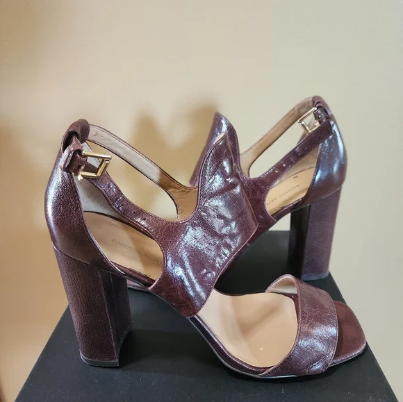 Banana Republic Blyss Block Heels - Brown - Size 8 - Picture 3 of 7